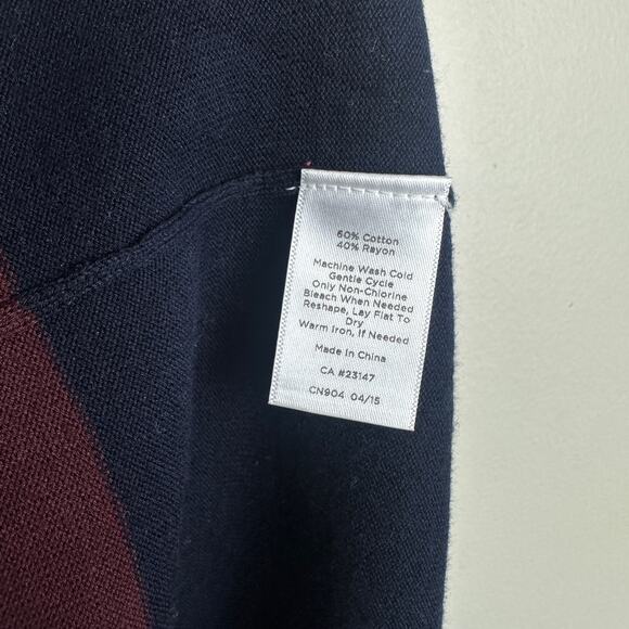 Talbots Women's 2X XXL 2XL Ice Cream Rainbow Stripe Color Block Sweater - Picture 5 of 6